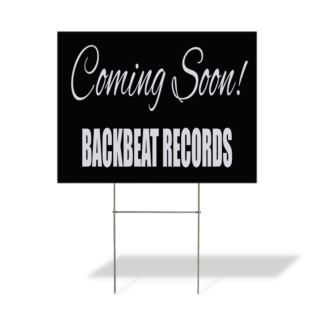 Weatherproof Yard Sign Coming Soon! Custom Name Black Lawn Garden
