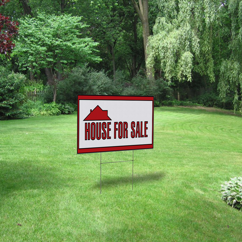 Weatherproof Yard Sign House for Sale Lawn Garden General Business eBay