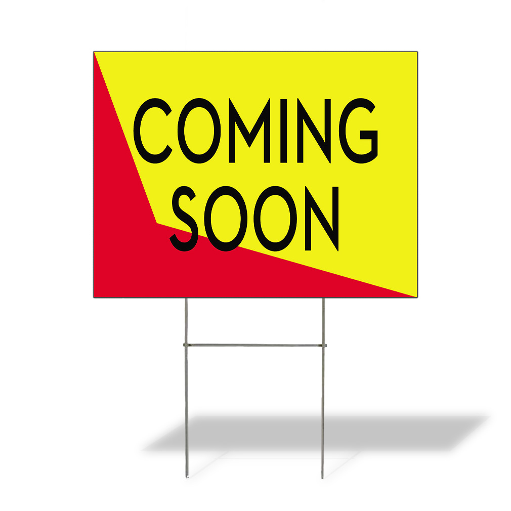 Weatherproof Yard Sign Coming Soon Outdoor Advertising Printing C Lawn Garden