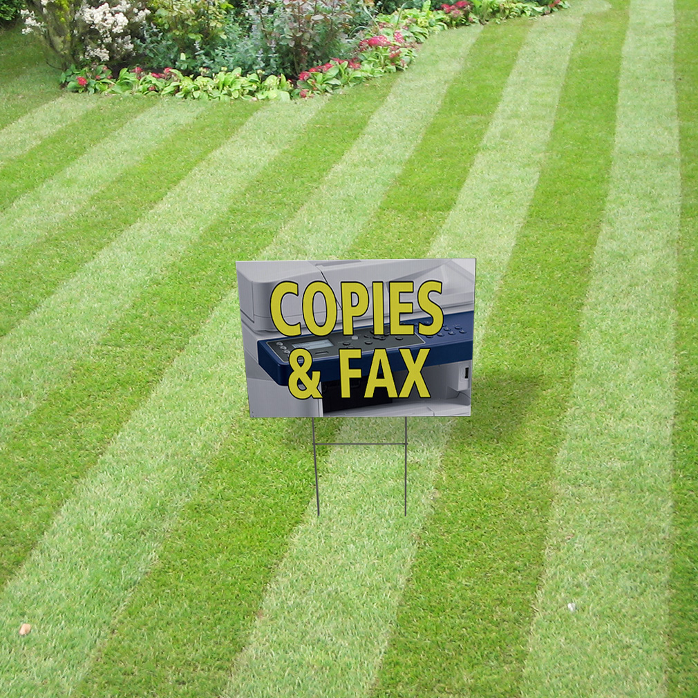 Weatherproof Yard Sign Copies & Fax Outdoor Advertising Printing Lawn Garden - Picture 4 of 6