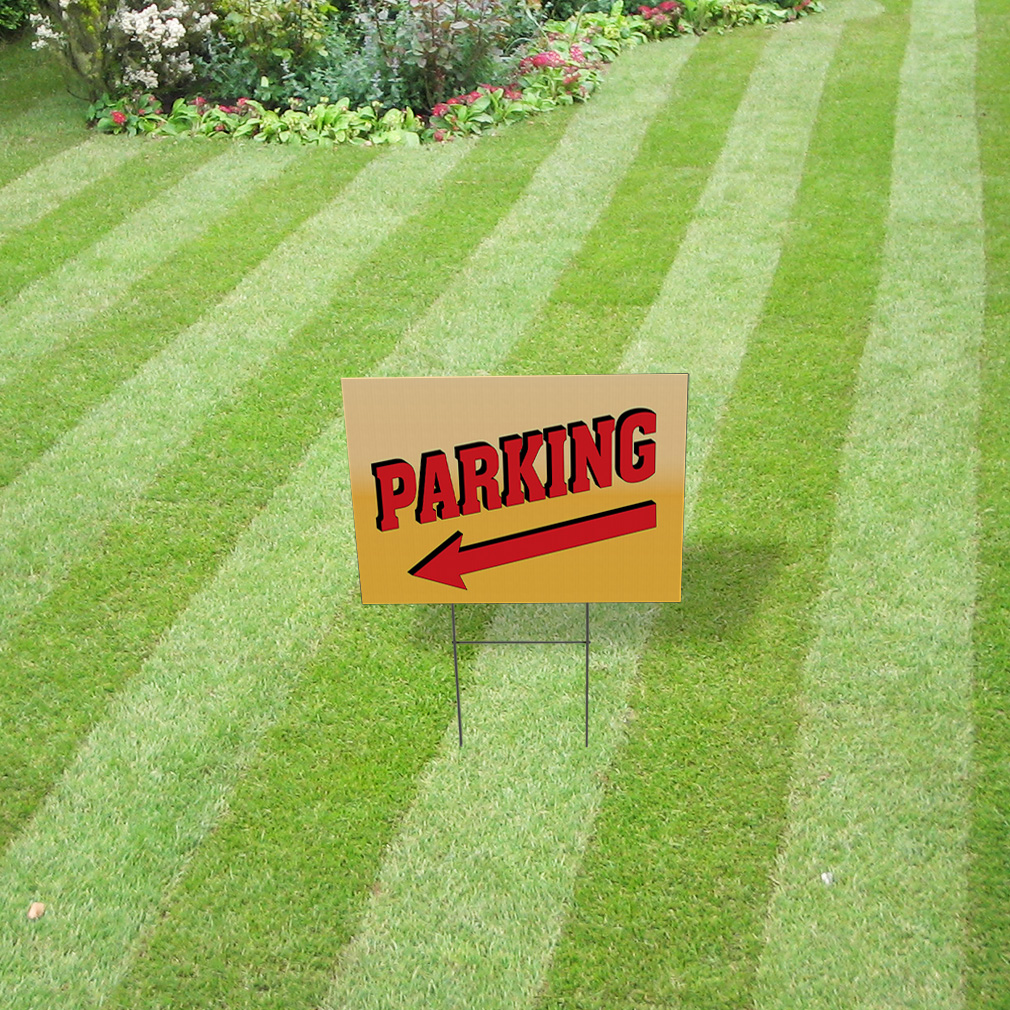 Weatherproof Yard Sign Parking Outdoor Advertising Printing H Yellow Lawn Garden - Picture 4 of 6