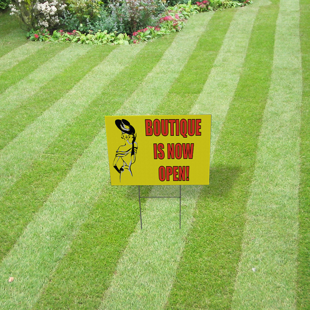 Weatherproof Yard Sign Boutique Is Now Open! Advertising Printing B Lawn Garden - 第 4/6 張圖片