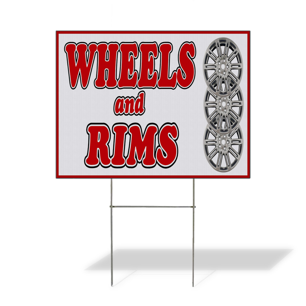 Weatherproof Yard Sign New & Used Tires Car Body Shop Repair Business ...