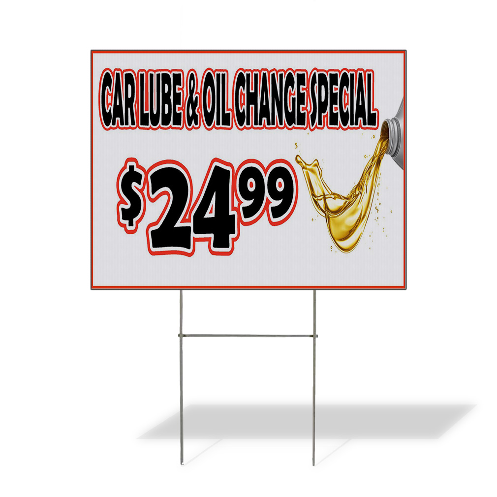 Weatherproof Yard Sign Auto Detailing Car Body Shop Repair Business Lawn Garden
