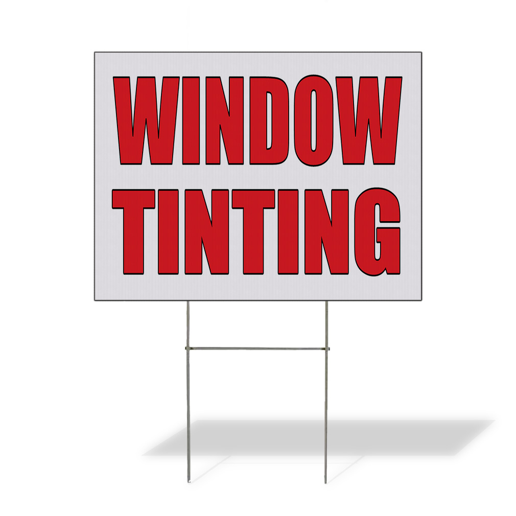 Weatherproof Yard Sign Window Tinting Auto Body Shop Car Repair B Lawn ...