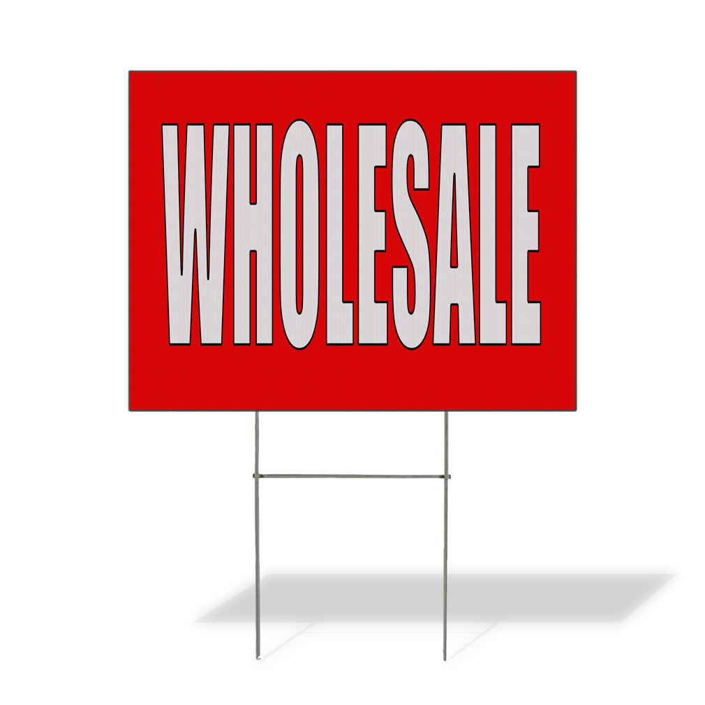 Weatherproof Yard Sign Wholesale Red Home Remodeling Lawn Garden