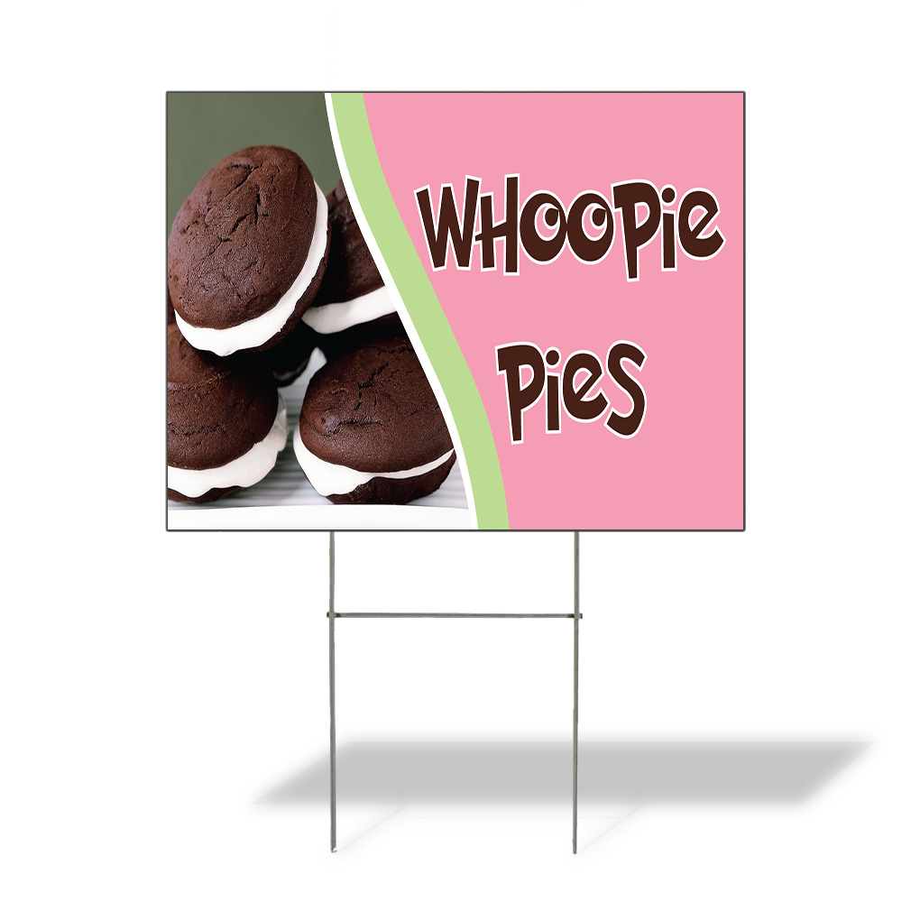 Weatherproof Yard Sign Whoopie Pies Outdoor Advertising Printing Lawn Garden