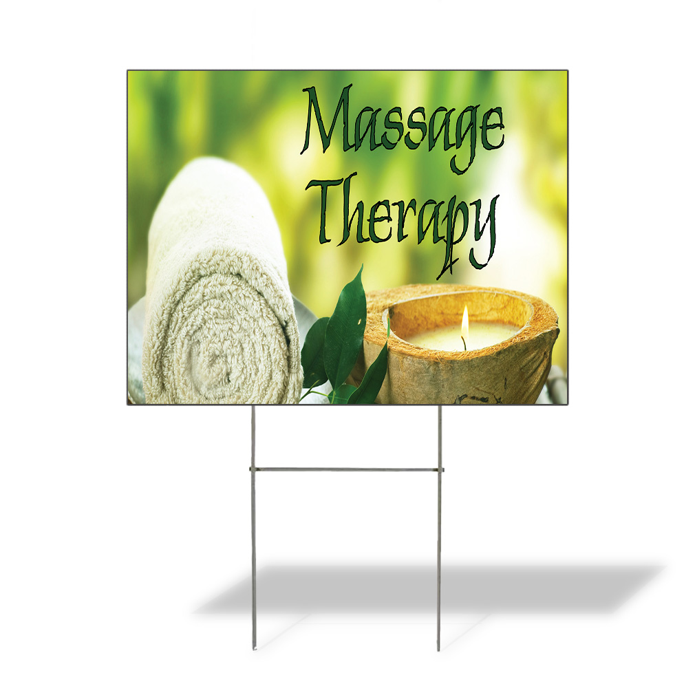 Weatherproof Yard Sign Message Therapy Outdoor Advertising Printing Lawn Garden