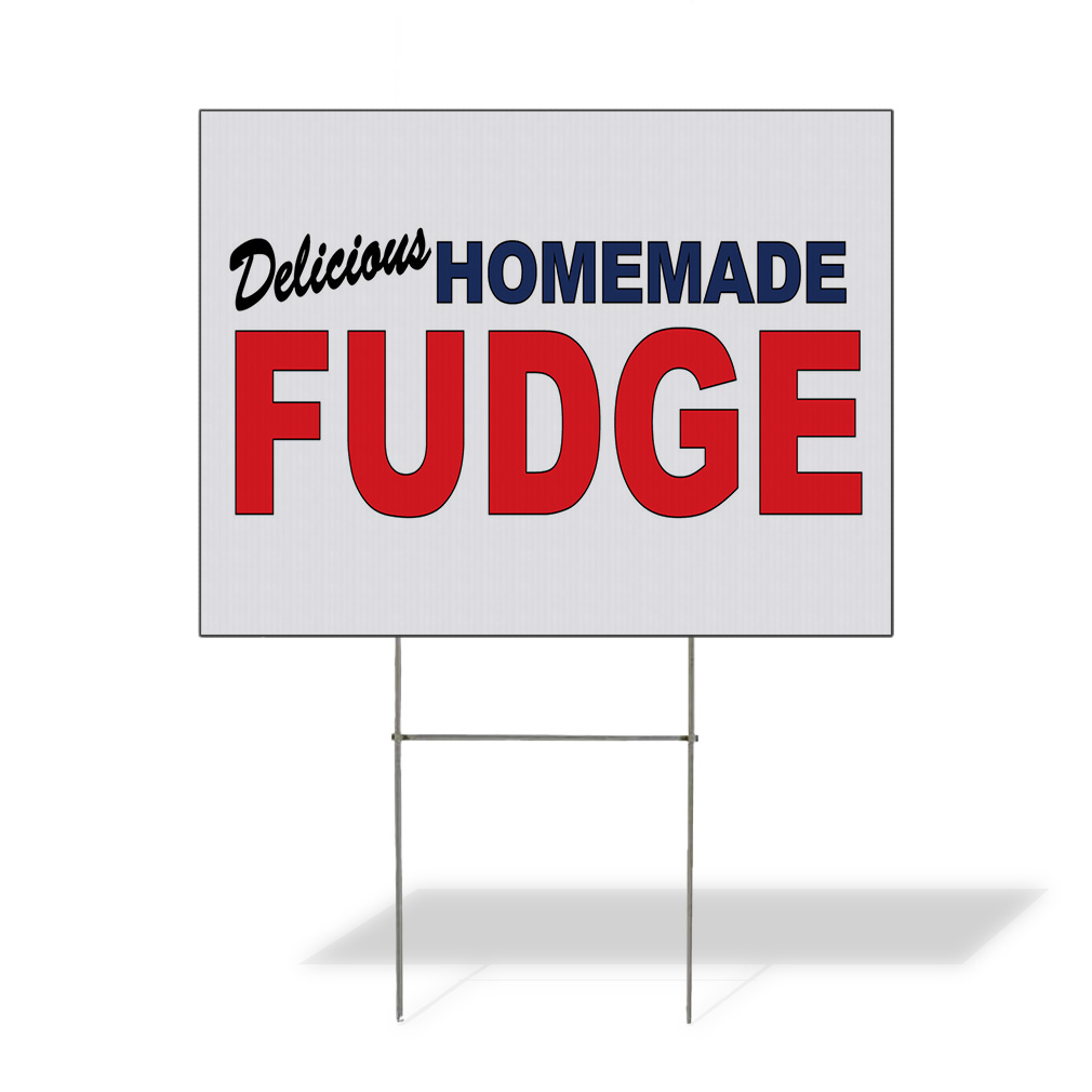 Weatherproof Yard Sign Lawn Garden Chocolate & Fudge | eBay
