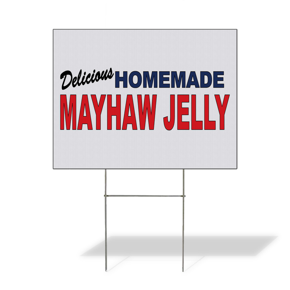 Weatherproof Yard Sign Lawn Garden Delis